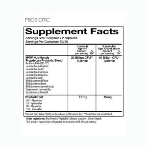 Pari MVW Complete Probiotic 40 Billion CFUs 30 Tabs