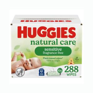 Huggies Natural Care, Wipes, With 99% Purified Water, Plant-Based, Sensitive & Fragrance Free, Disney Baby
