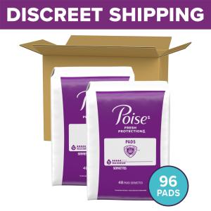 Kimberly-Clark Poise Pads Regular Length Maximum Absorbency 2 Packs Of 48 - All