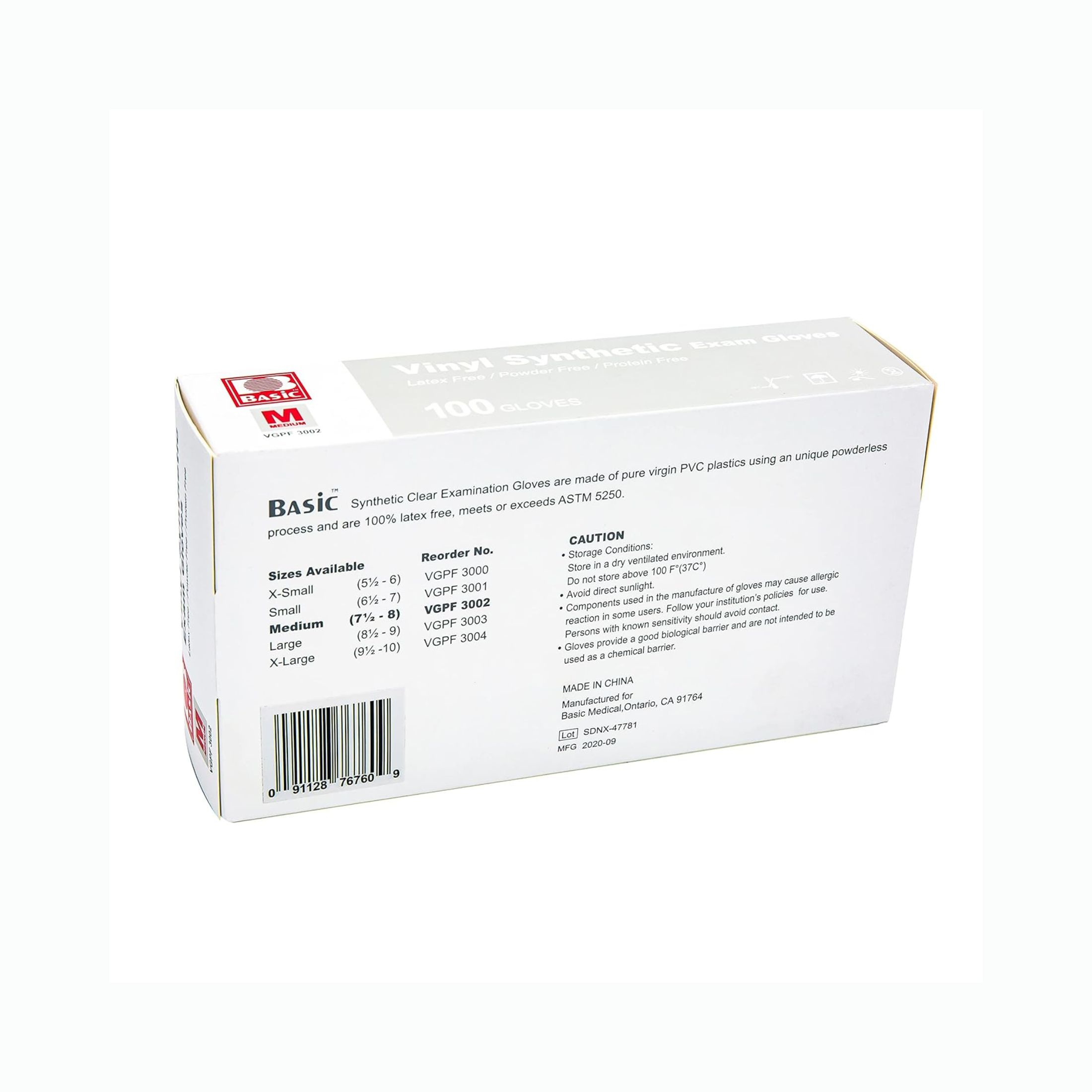 Pharmacy Glove Vinyl-Pf Large Cncha 100 Each By Concentric Health Alliance