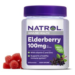 Natrol Elderberry, Immune Health, 100 Mg, Gummies