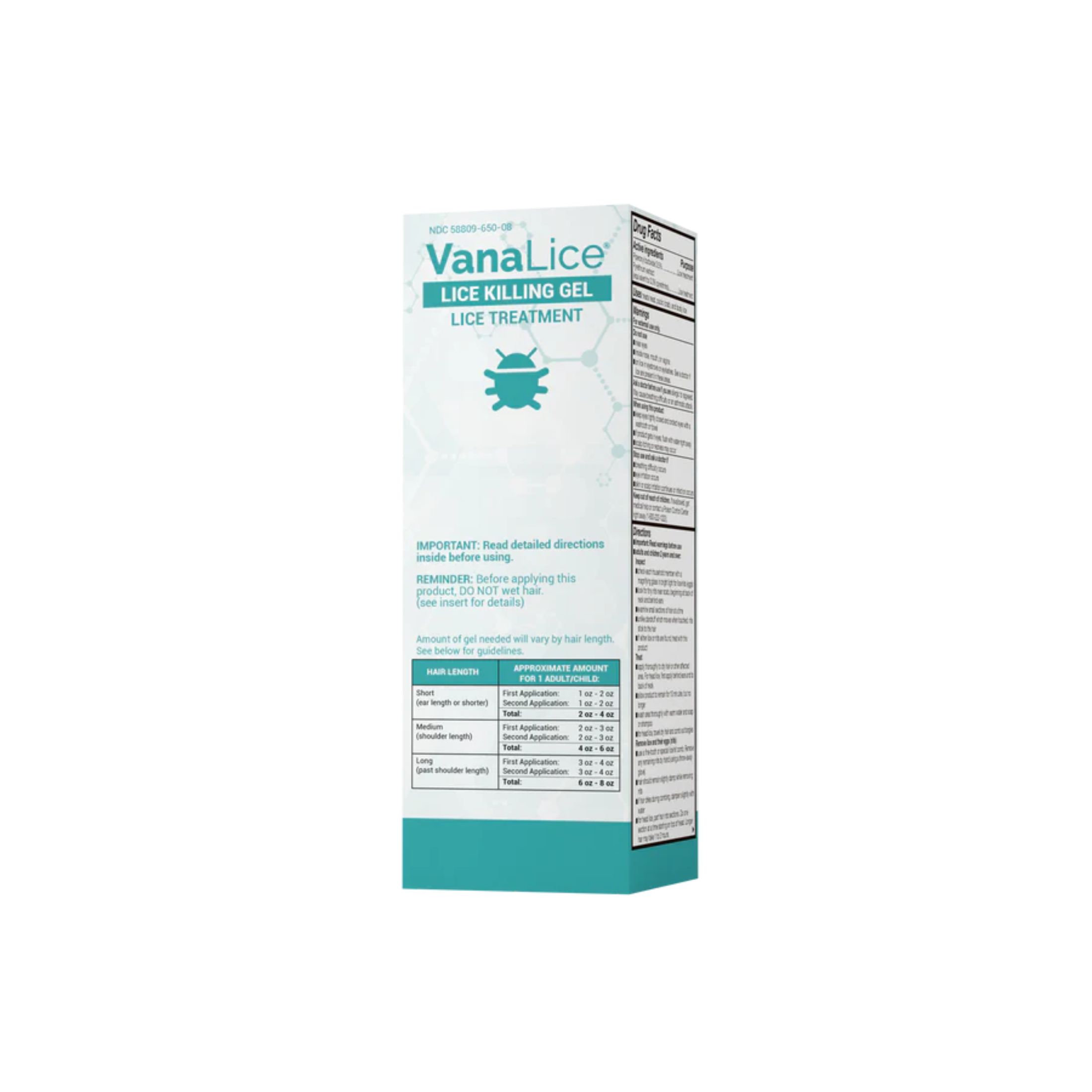 Vanalice Lice Killing Gel, 8 Oz