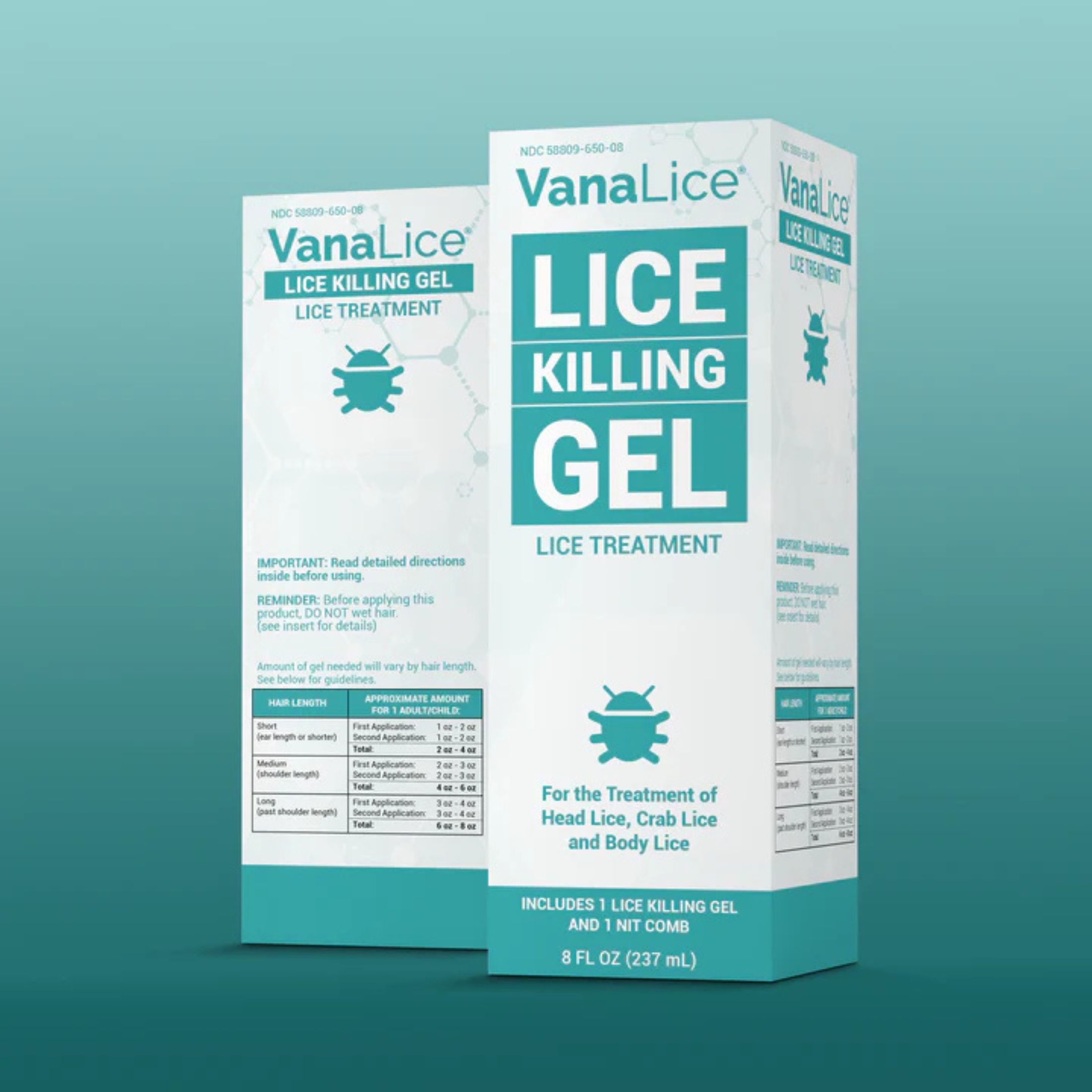 Vanalice Lice Killing Gel, 8 Oz