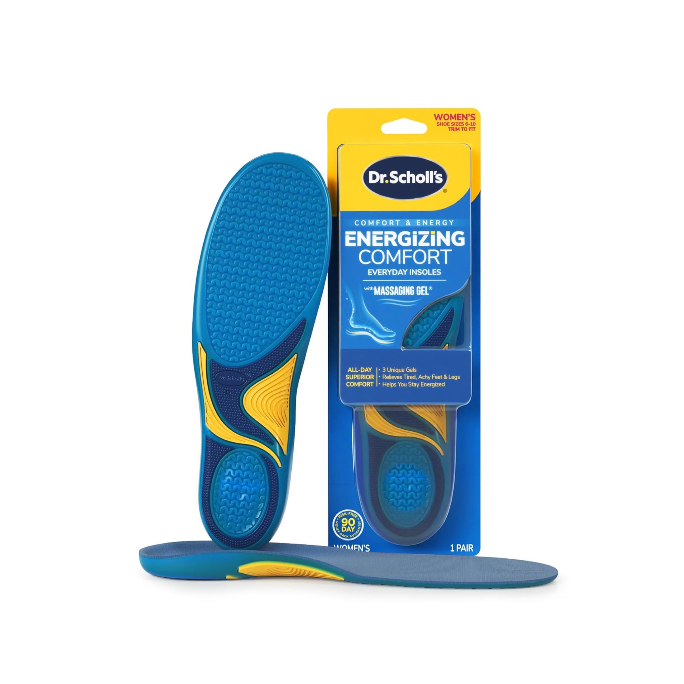 Dr Scholls Massaging Gel Insoles, For Women, Women's Size 6-10