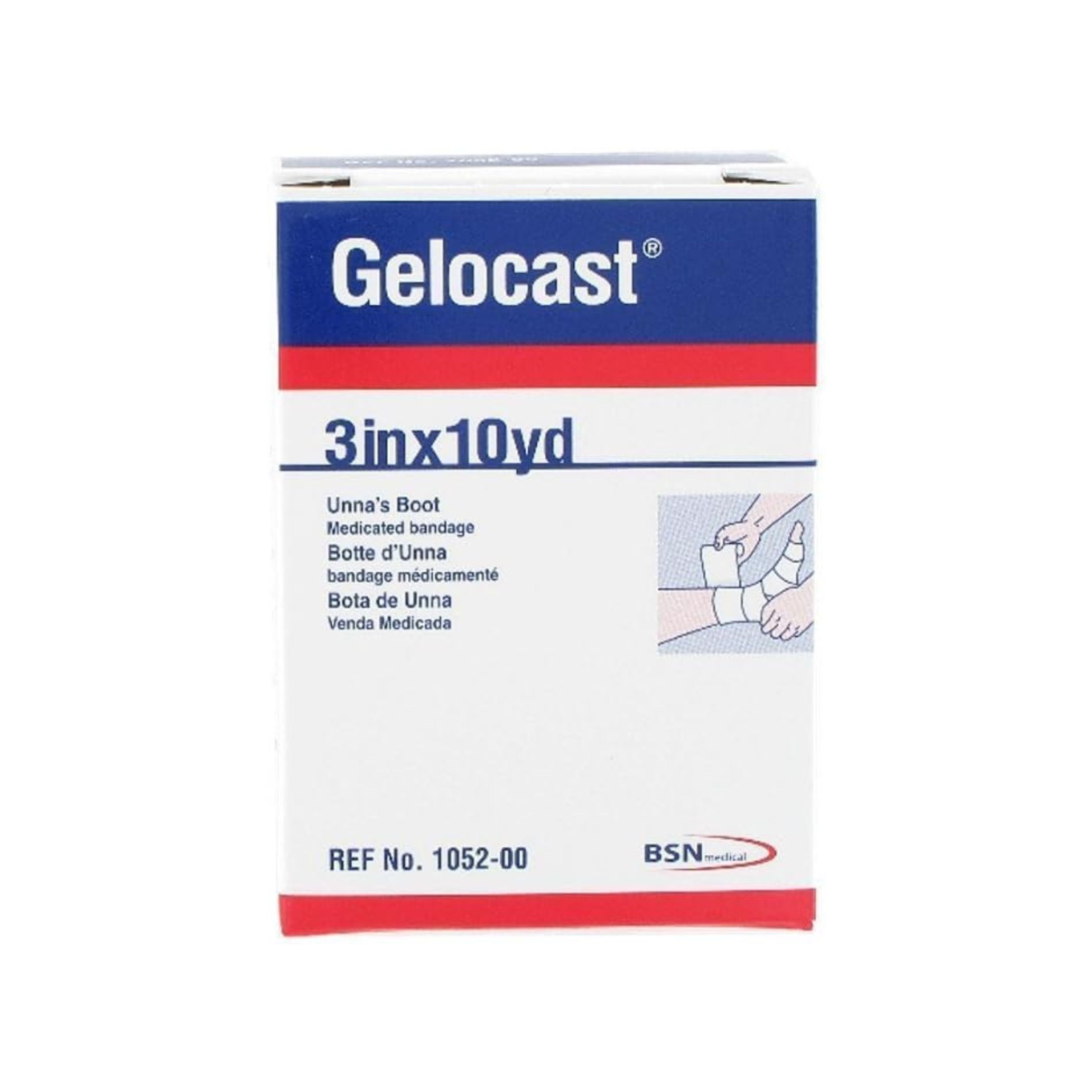 Gelocast Unna Boot Size: 3″X10 Yd