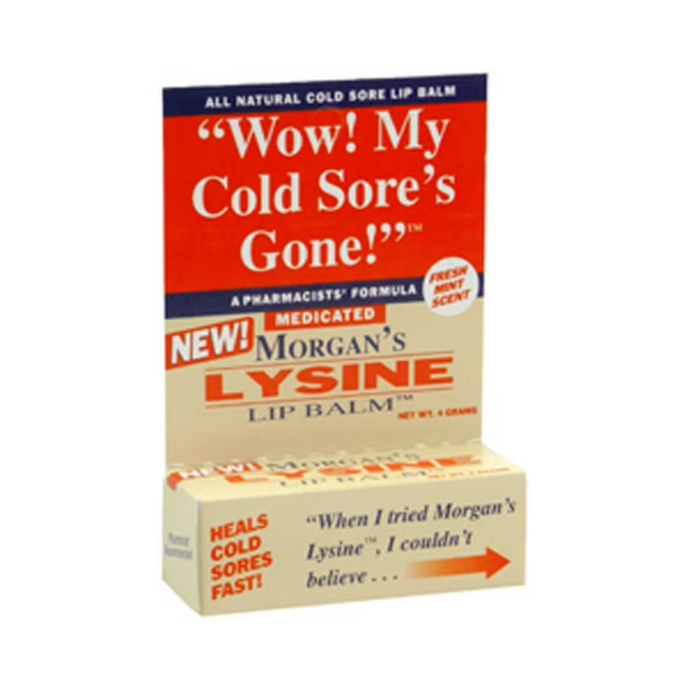 Morgans Lysine Lip Balm Medicated, 0.17 Oz By Jubujub