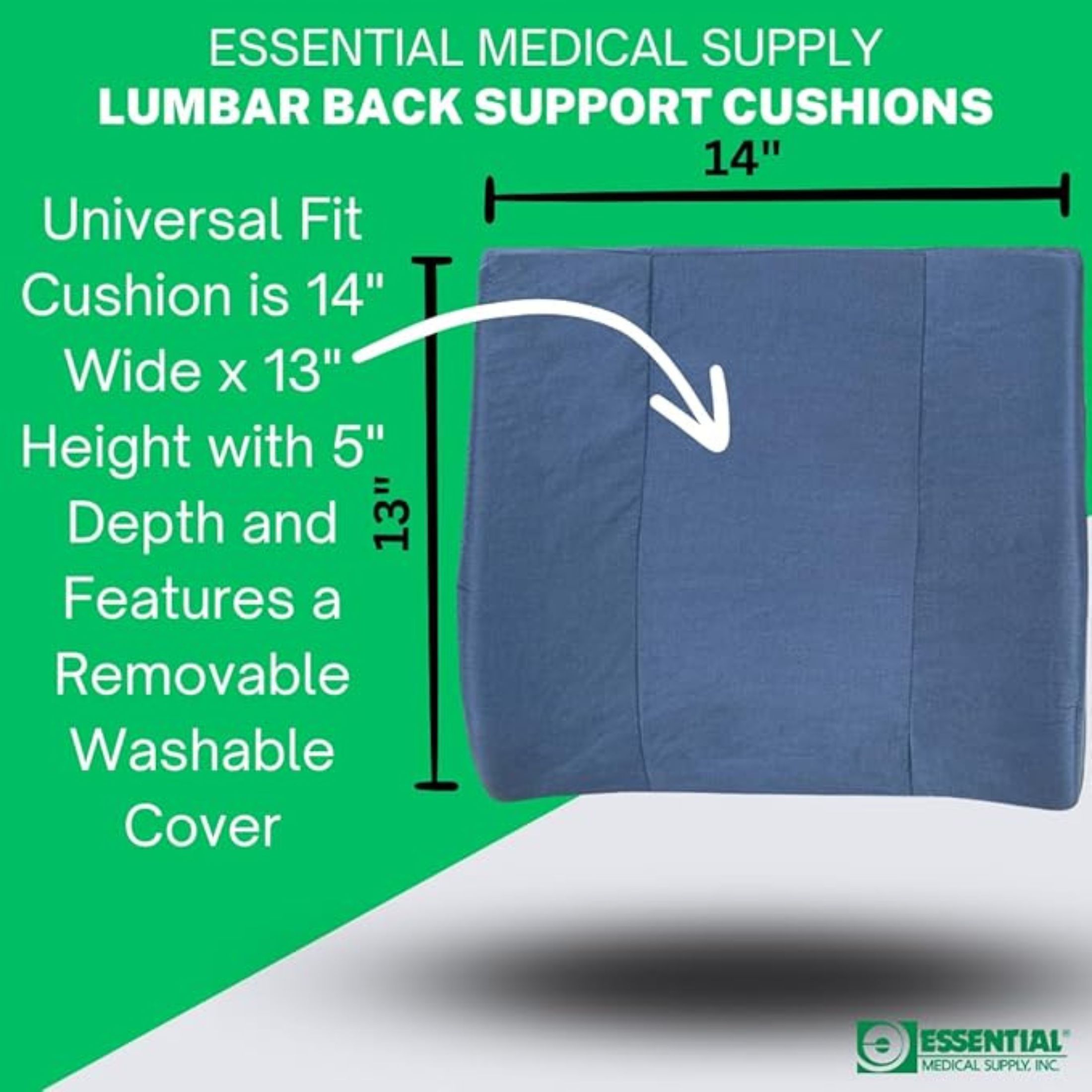 Essential Medical Supply Cush Lumbar Navy