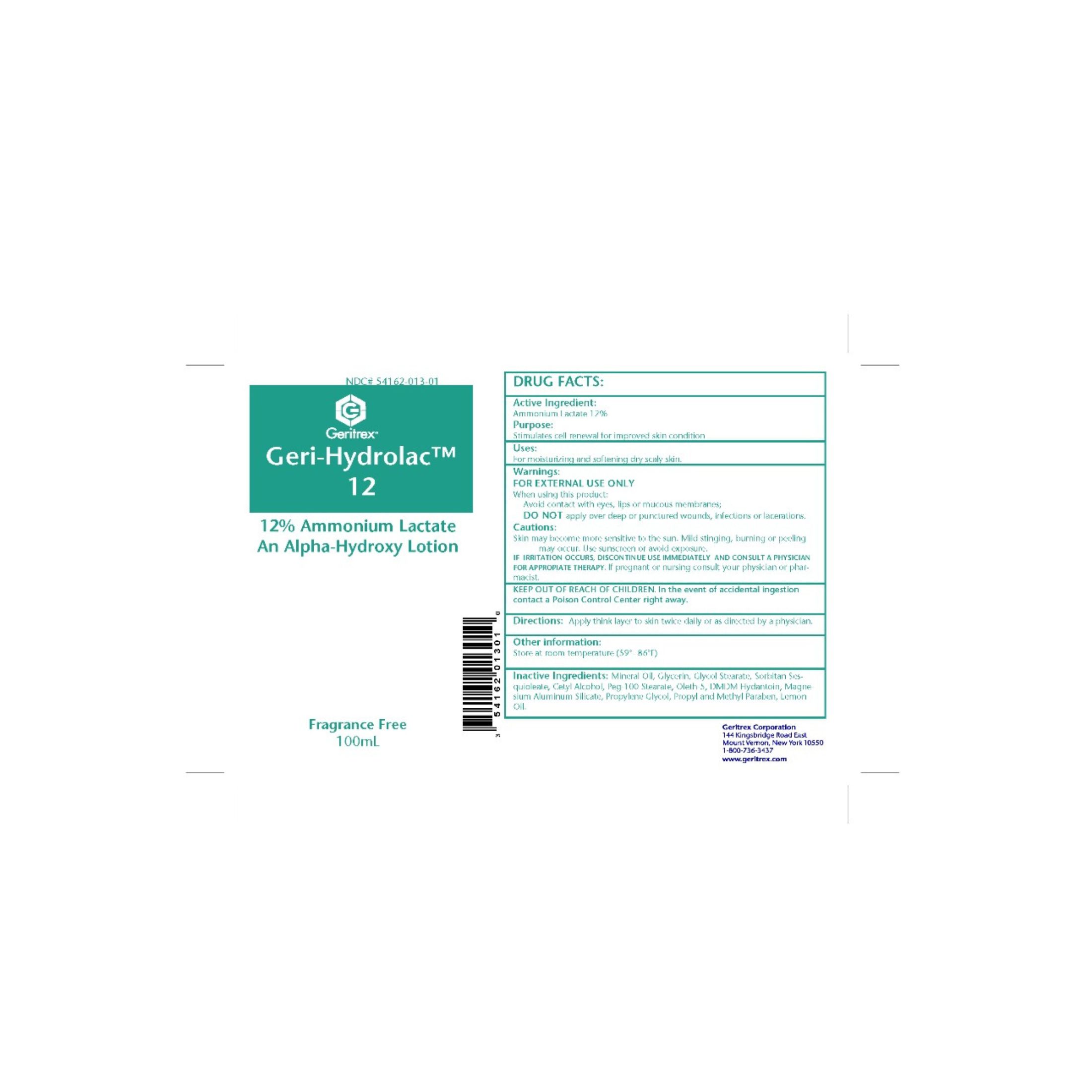 Geri-Hydrolac Pack De 6 - 12% Loción 8 Oz
