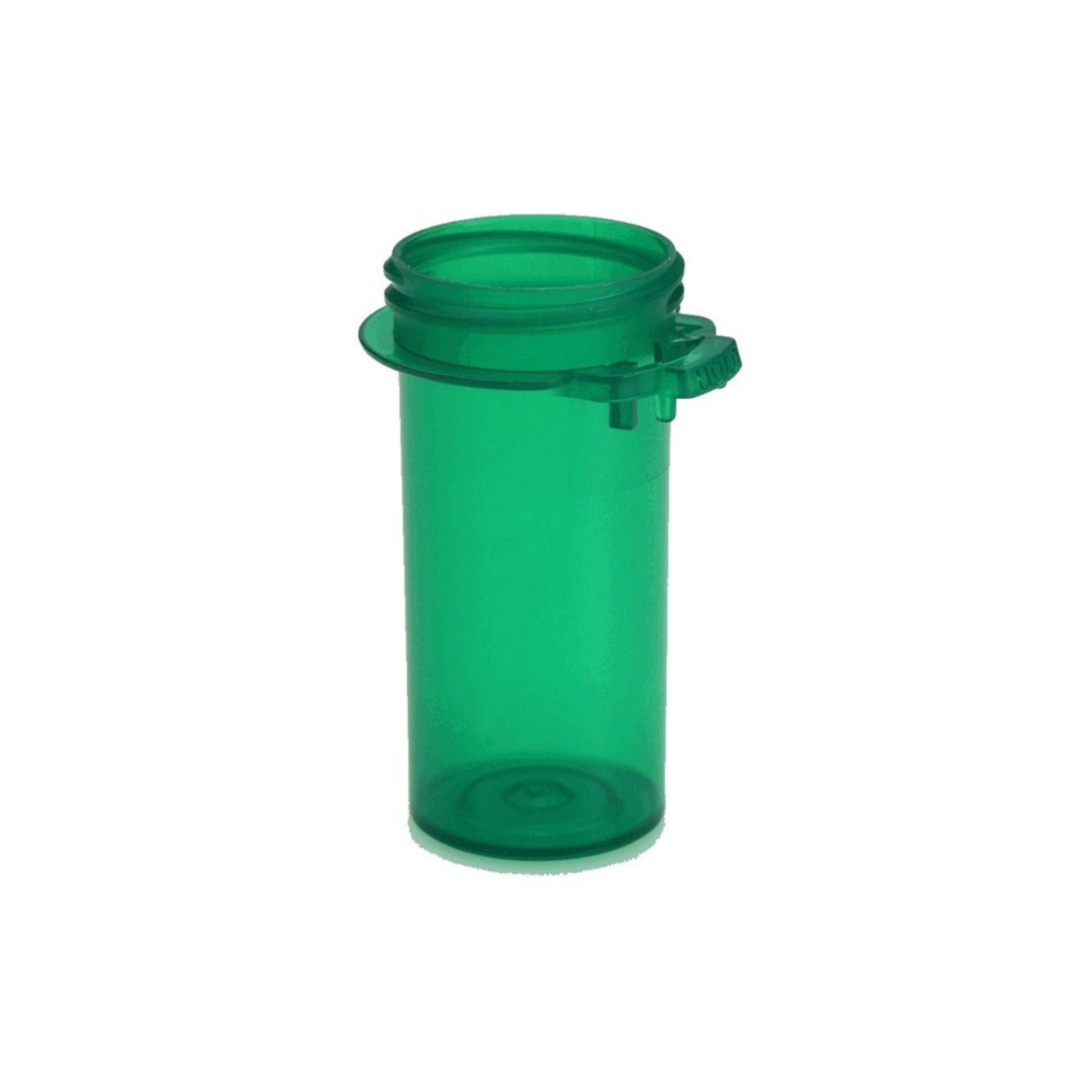 Centor 1-Clic Clear-Vu Green Plastic Vials, 20 Dram