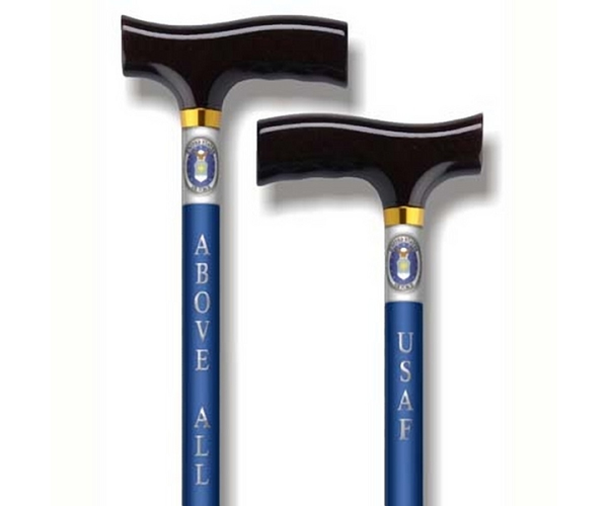 Alex Orthopedic Straight Adjustable Cane - US Air Force