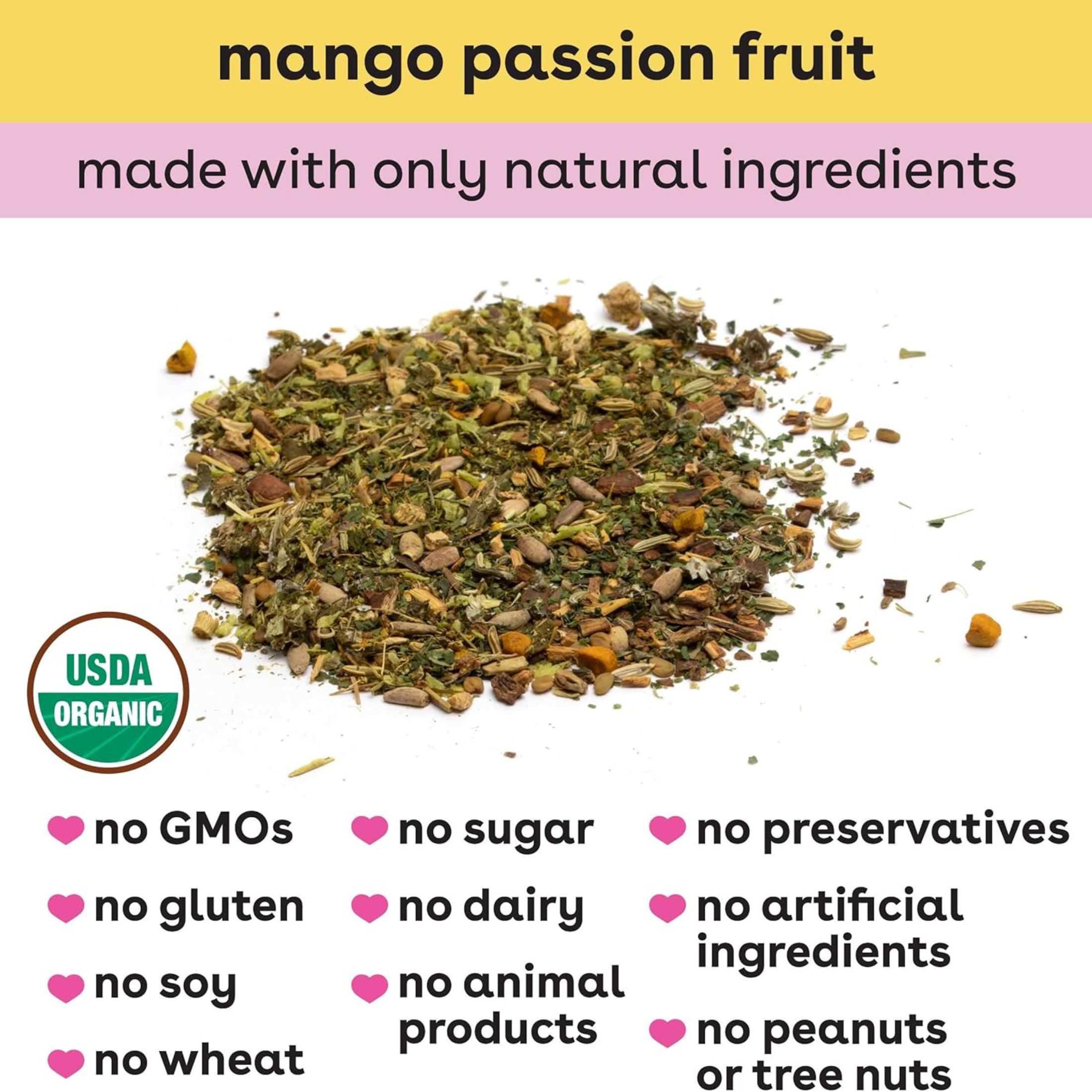 Bamboobies Pregnancy Tea For Nursing Support, Mango Passion Fruit, Boosts Milk P