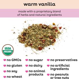 Bamboobies Postpartum Tea To Help Balance Hormones And Mood, Organic, Warm Vanil