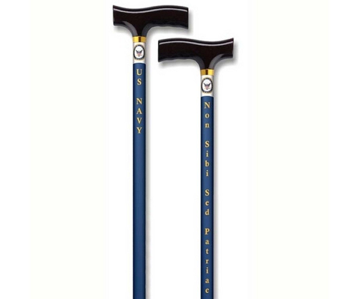 Alex Orthopedic 15282 Straight Cane With Fritz Handle, US Navy
