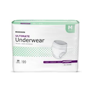 McKesson Ultimate Incontinence Underwear, Maximum Absorbency, Unisex, Medium