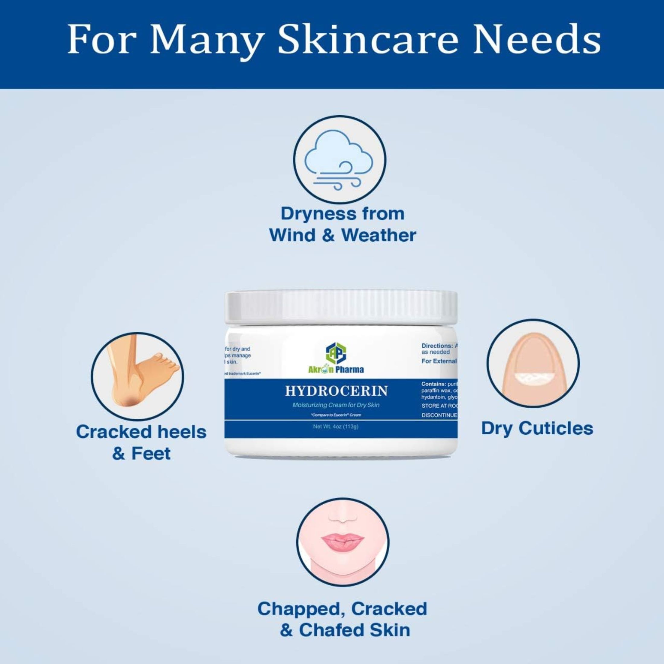 Hydrocerin Cream For Dry Skin - 4 Oz