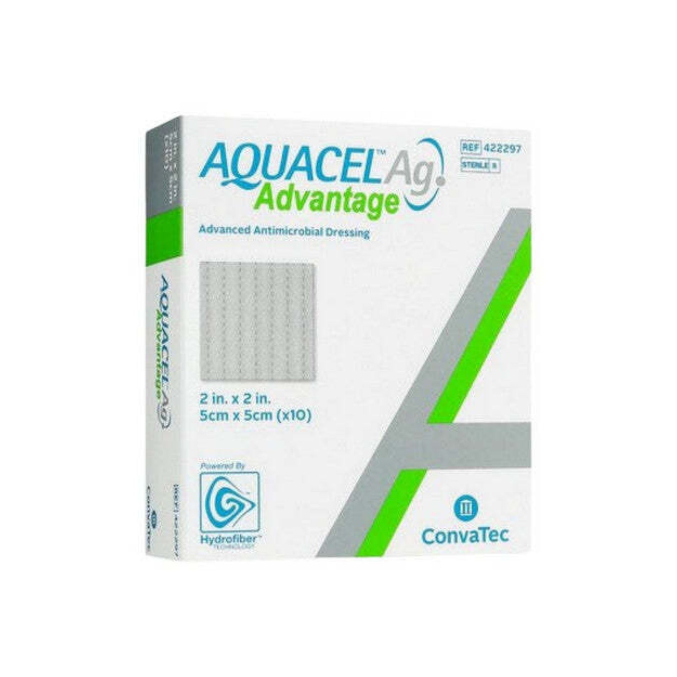 Convatec Aquacel Advantage Silver Dressing 2 X 2 Inch, Box Of 10