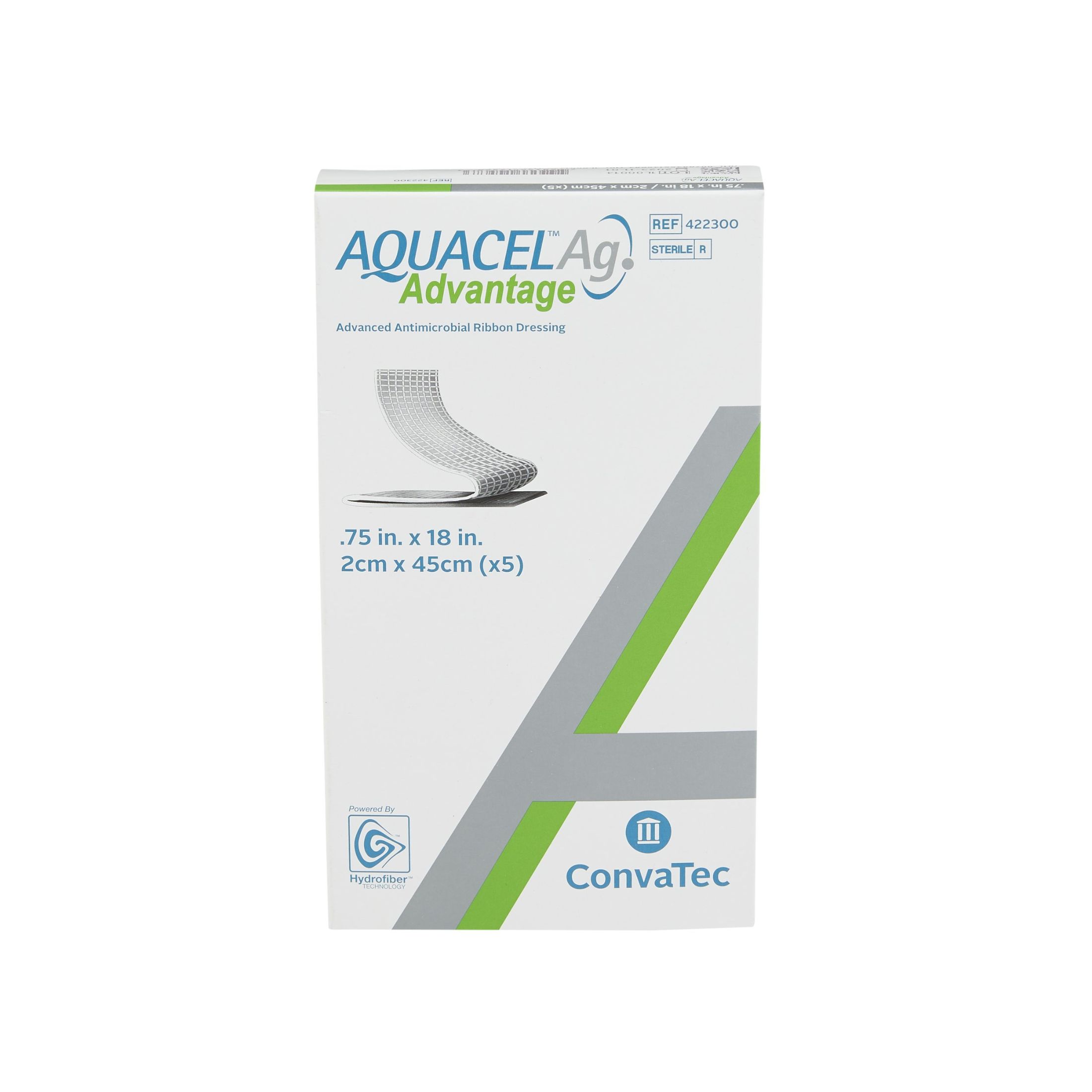 Convatec Aquacel Advantage Silver Dressing 75 X 18 Inch, Box Of 5