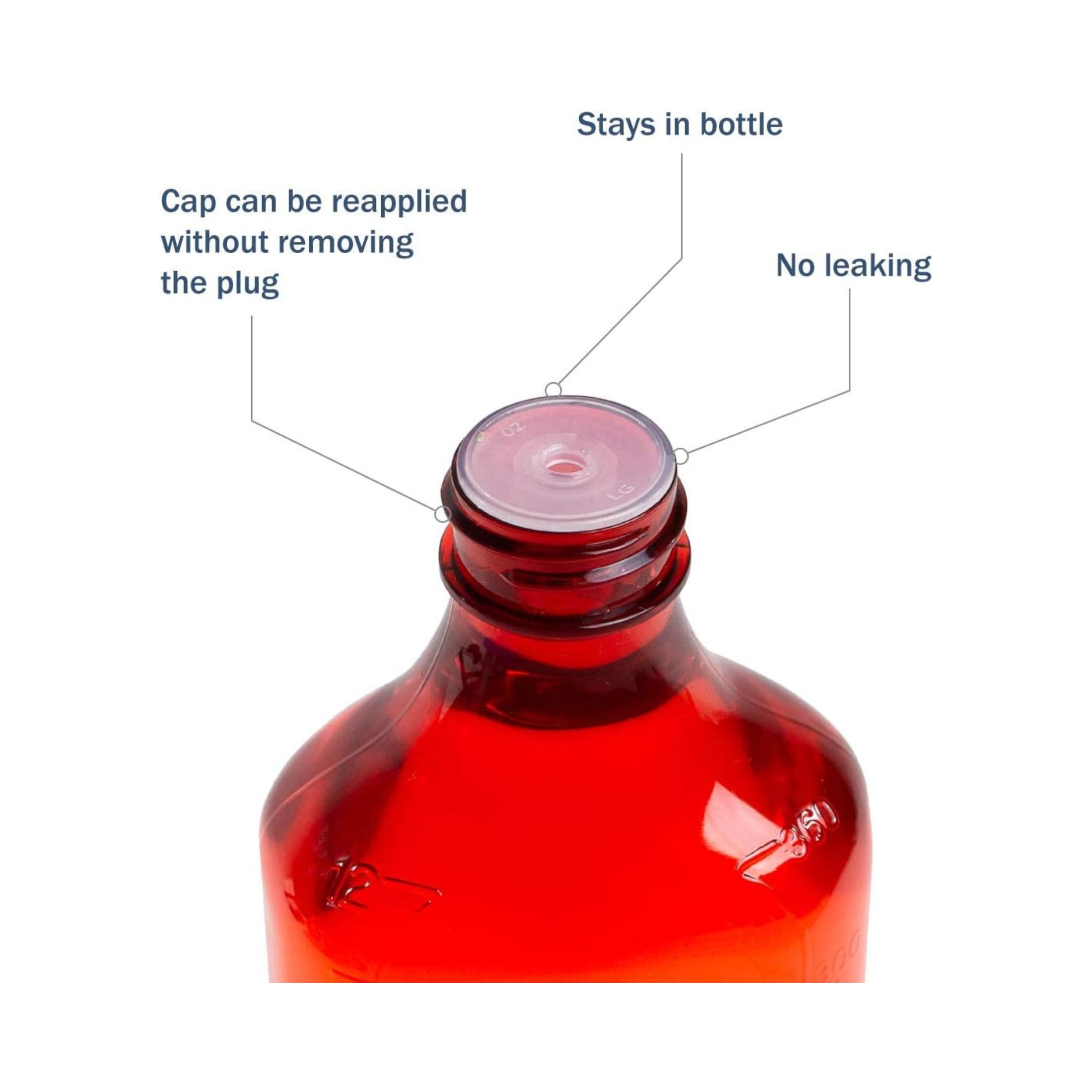 Apothecary Products Ezy Dose Amber Liquid Oval Bottle – 8 Ounce (oz) With Push-Turn Cap