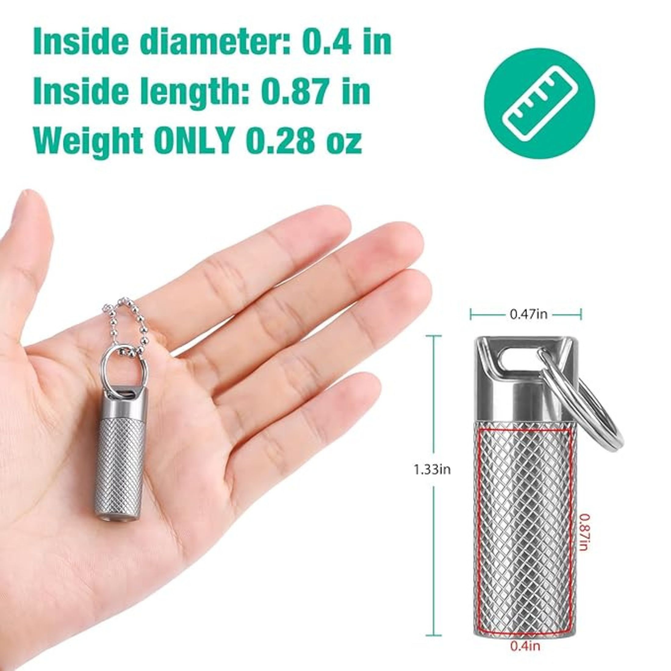 Pill Fob Keychain Nitroglycerine 1X
