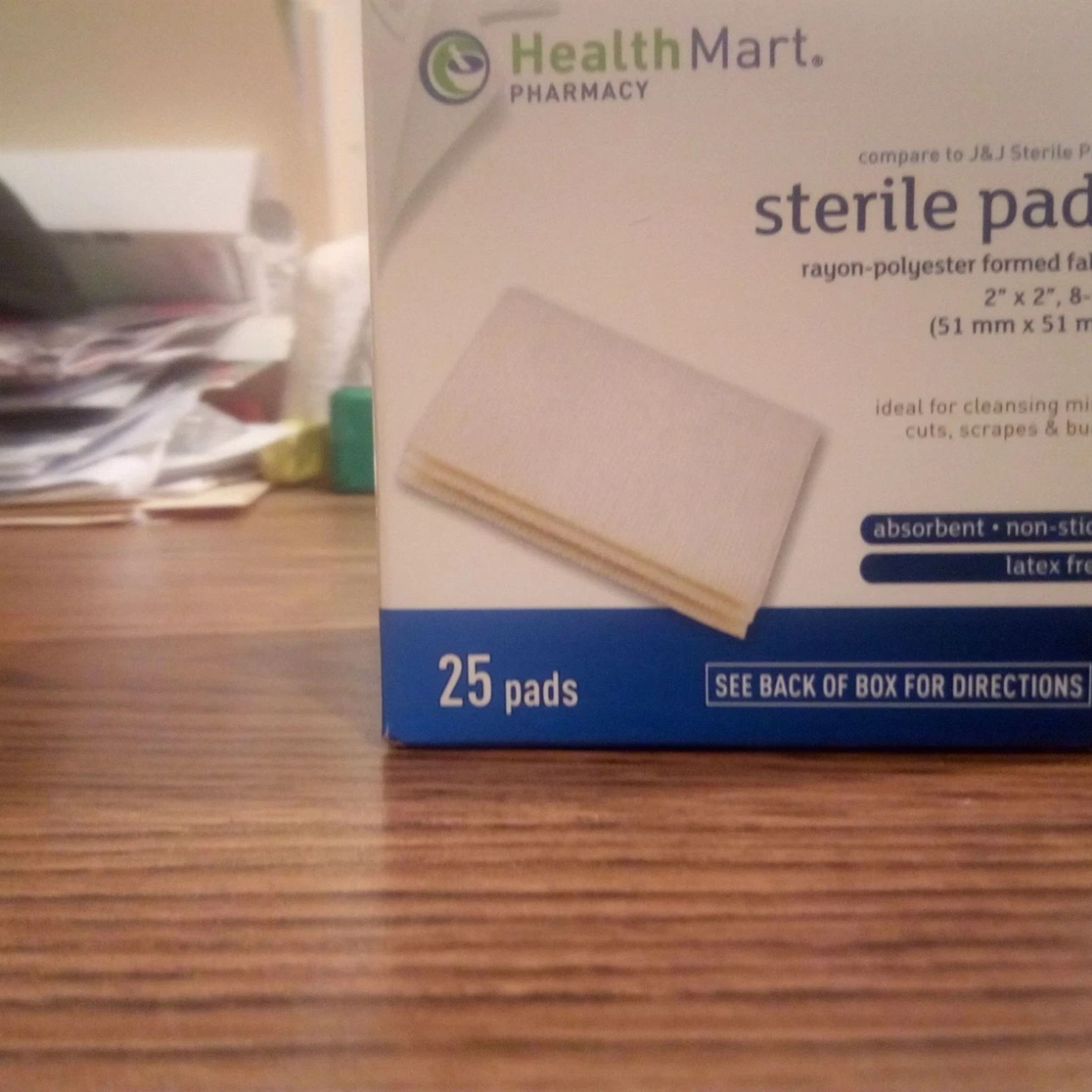 Health Mart HM Sterile Wound Pads Absorbent Non-Adherent Latex Free 25ct