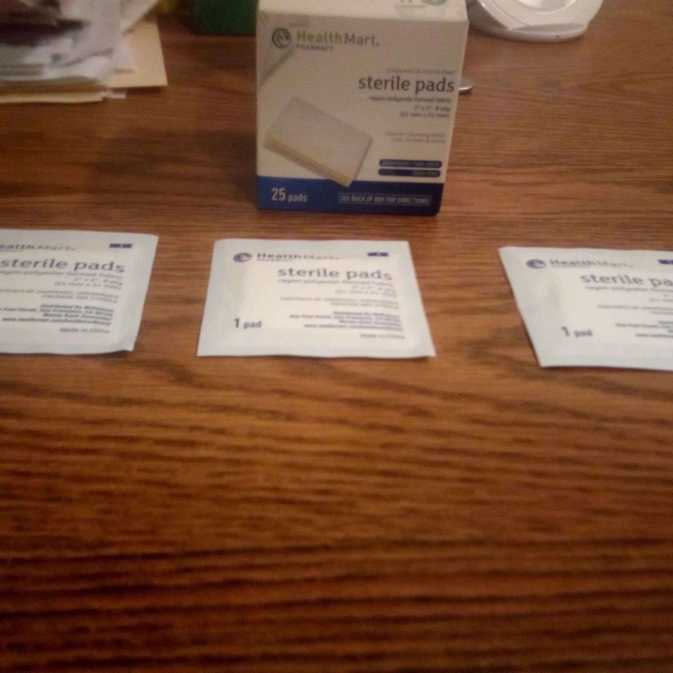 Health Mart HM Sterile Wound Pads Absorbent Non-Adherent Latex Free 25ct