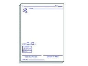 Rx Prescription Pads Pad Style#11 1X10