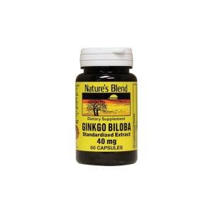 Nature's Blend Ginkgo Biloba 40 Mg Capsules