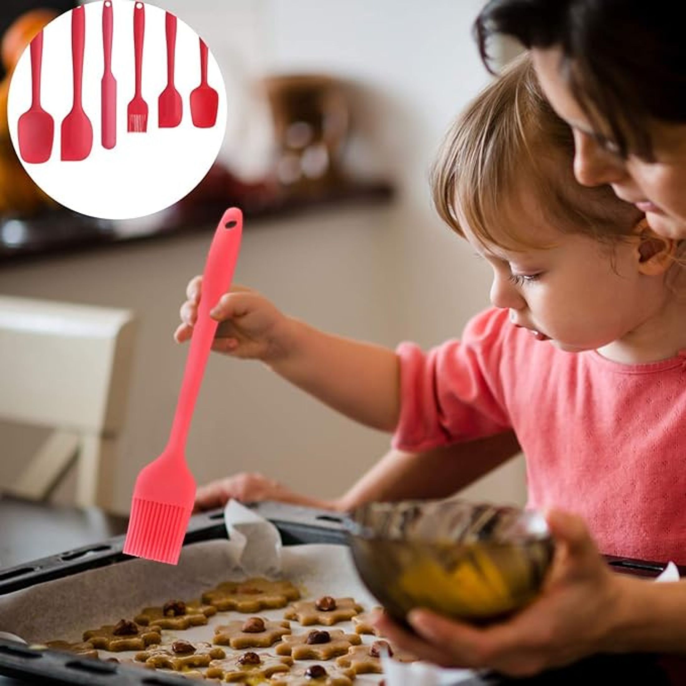 Spatula Rubber 6In 1X
