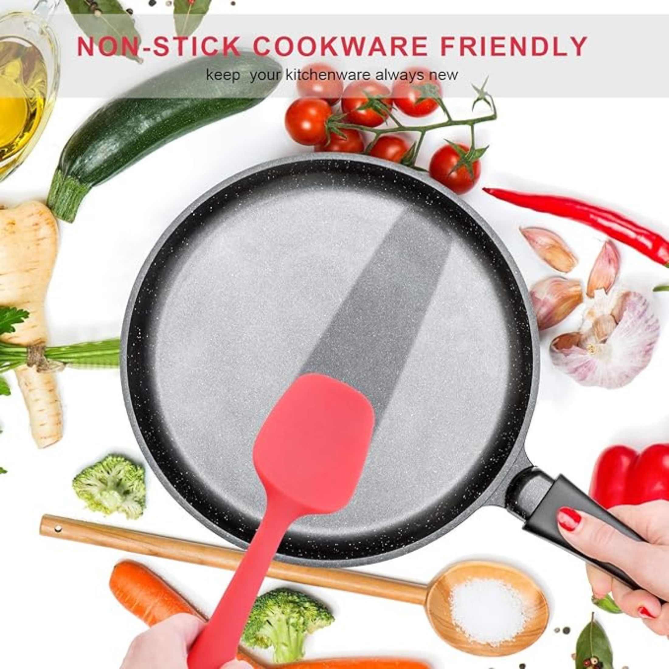 Spatula Rubber 6In 1X