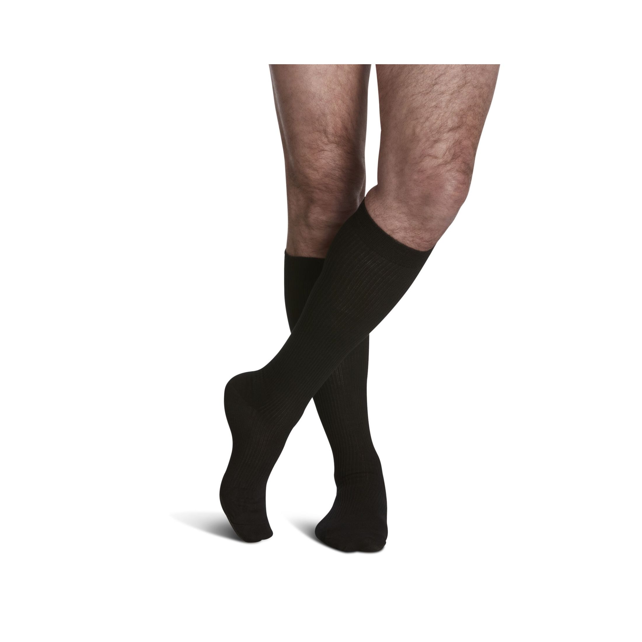 Sigvaris Essential Cotton Medium Long Men Black