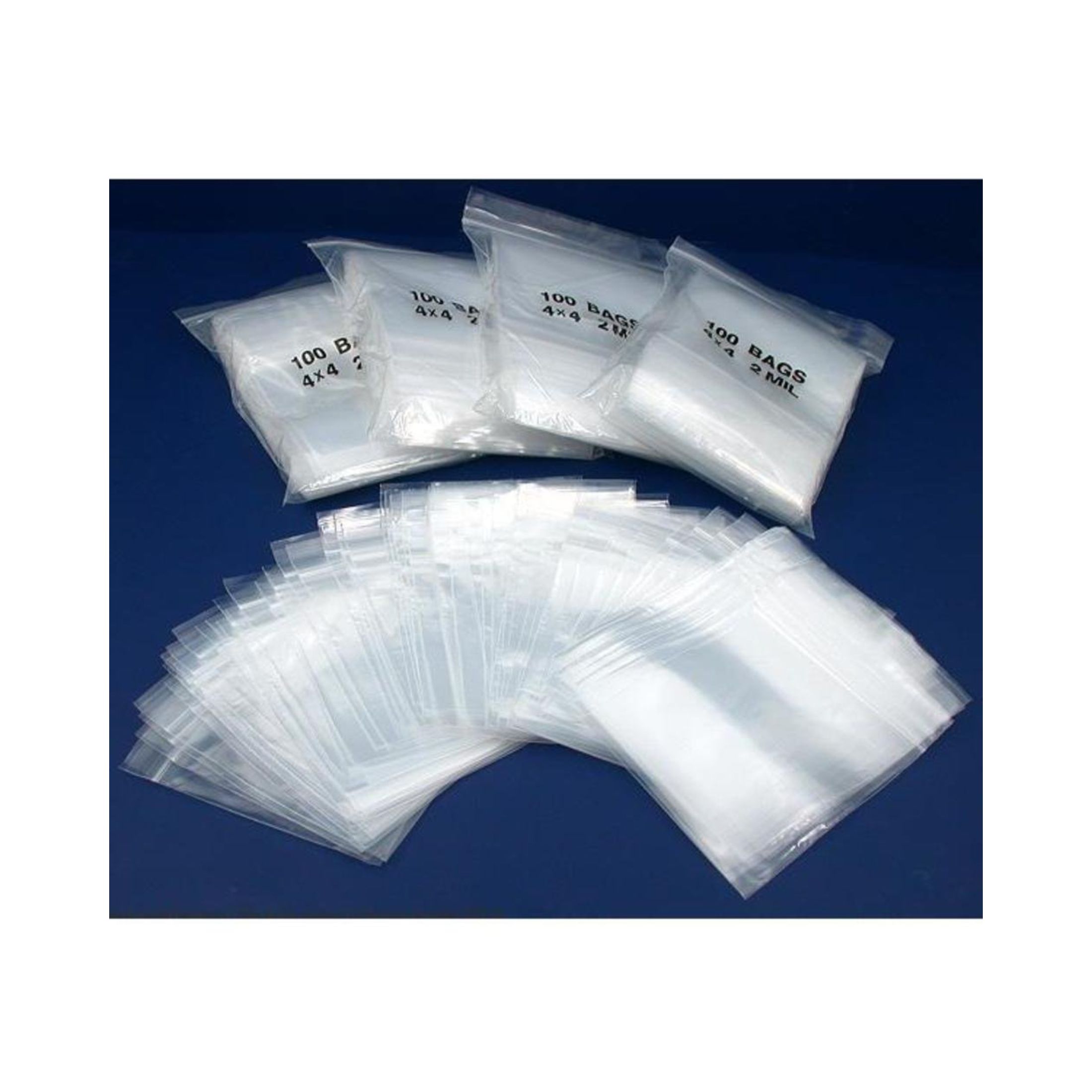Bag Zip Clear 2ml 4x4 1000ct Actn