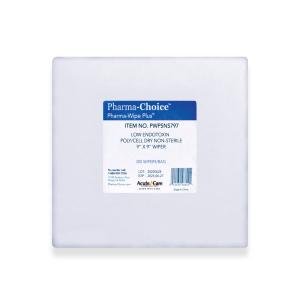 Acute Care Cleanroom Wipe Pharma-Wipe Plus ISO Class 5 White NonSterile Cellulose / Polyester 9 X 9 Inch Disposable