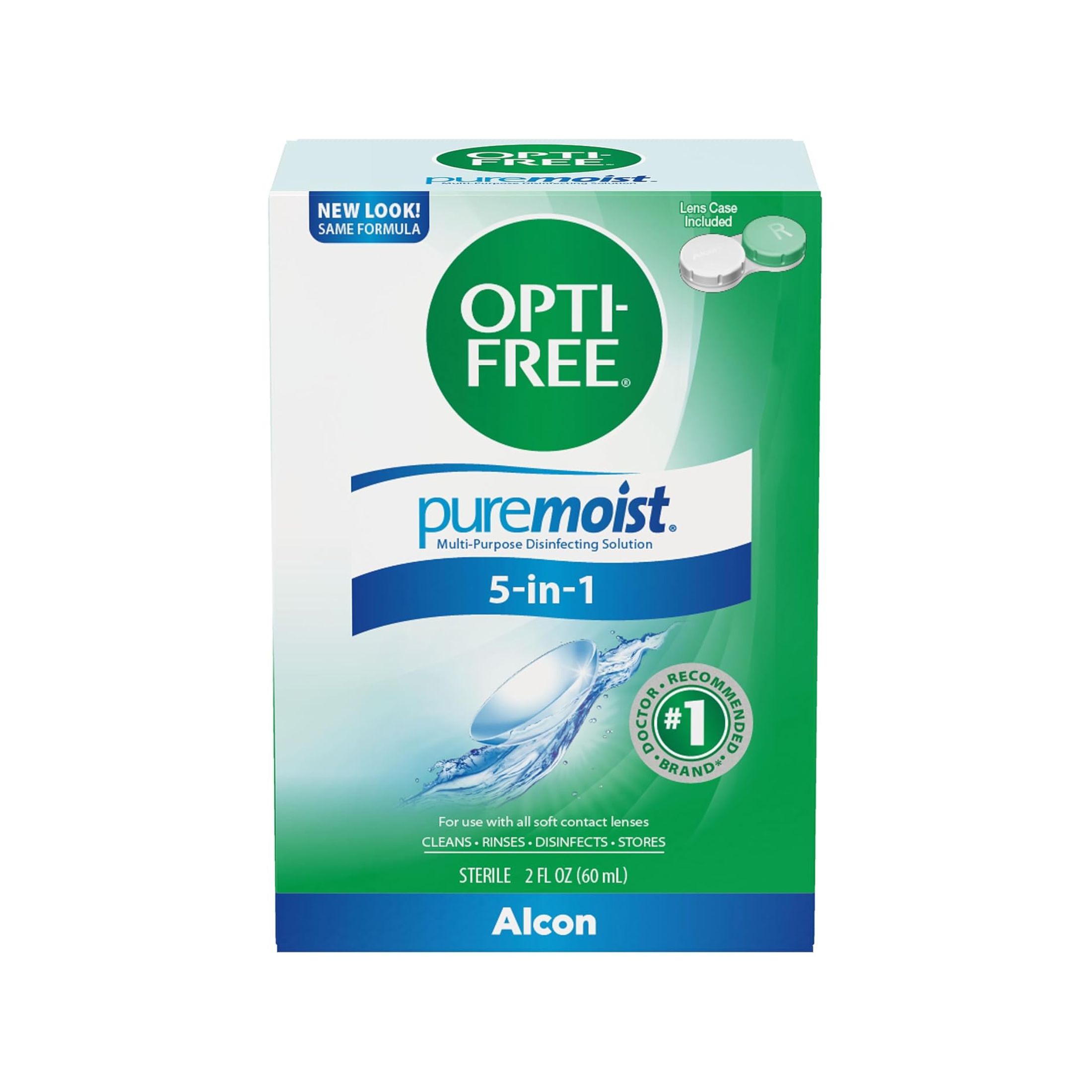 Opti-Free PureMoist Multi-Purpose Disinfecting Solution, 2 Ounces