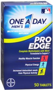 One A Day Pro Edge Complete Multivitamin Tablets For Men