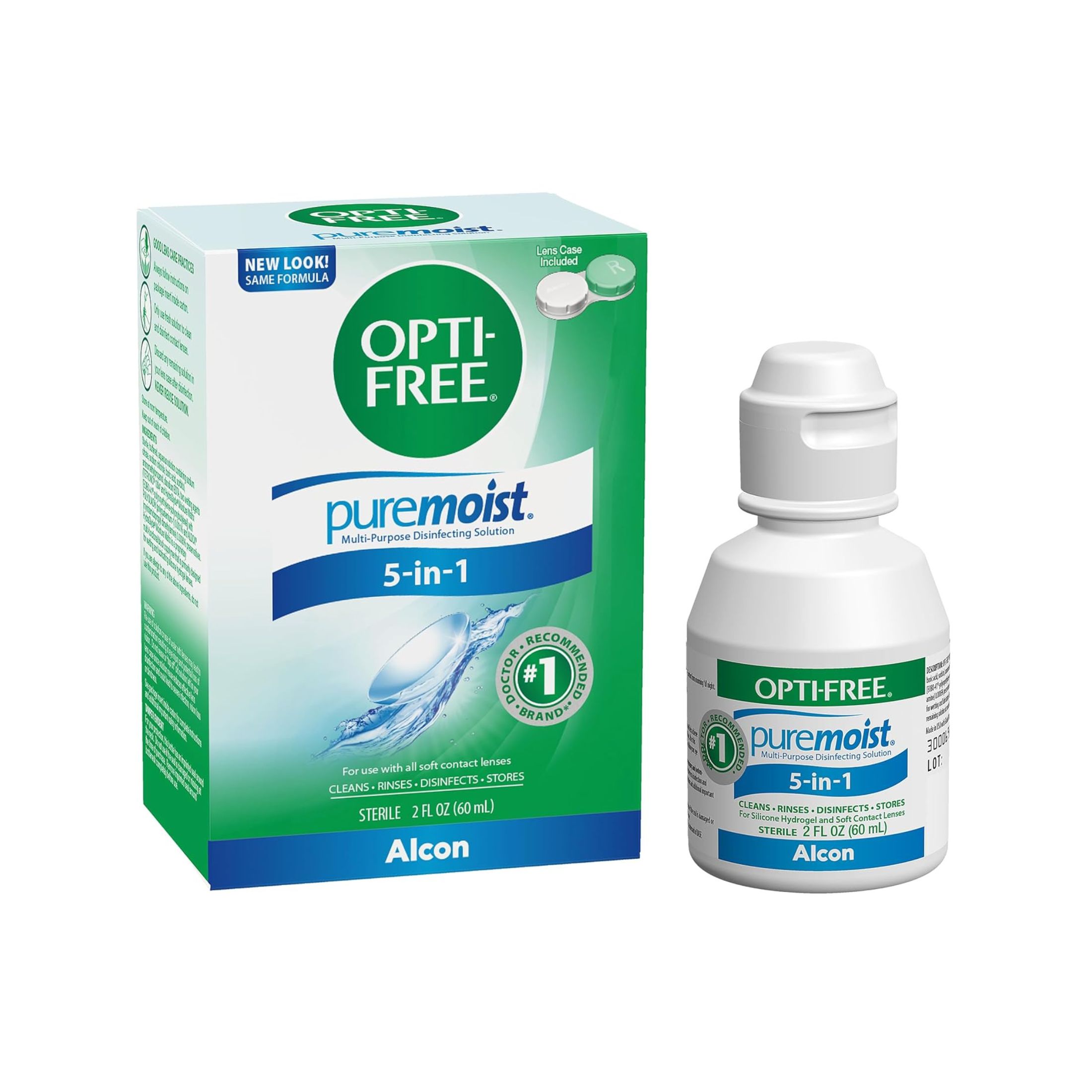 Opti-Free PureMoist Multi-Purpose Disinfecting Solution, 2 Ounces