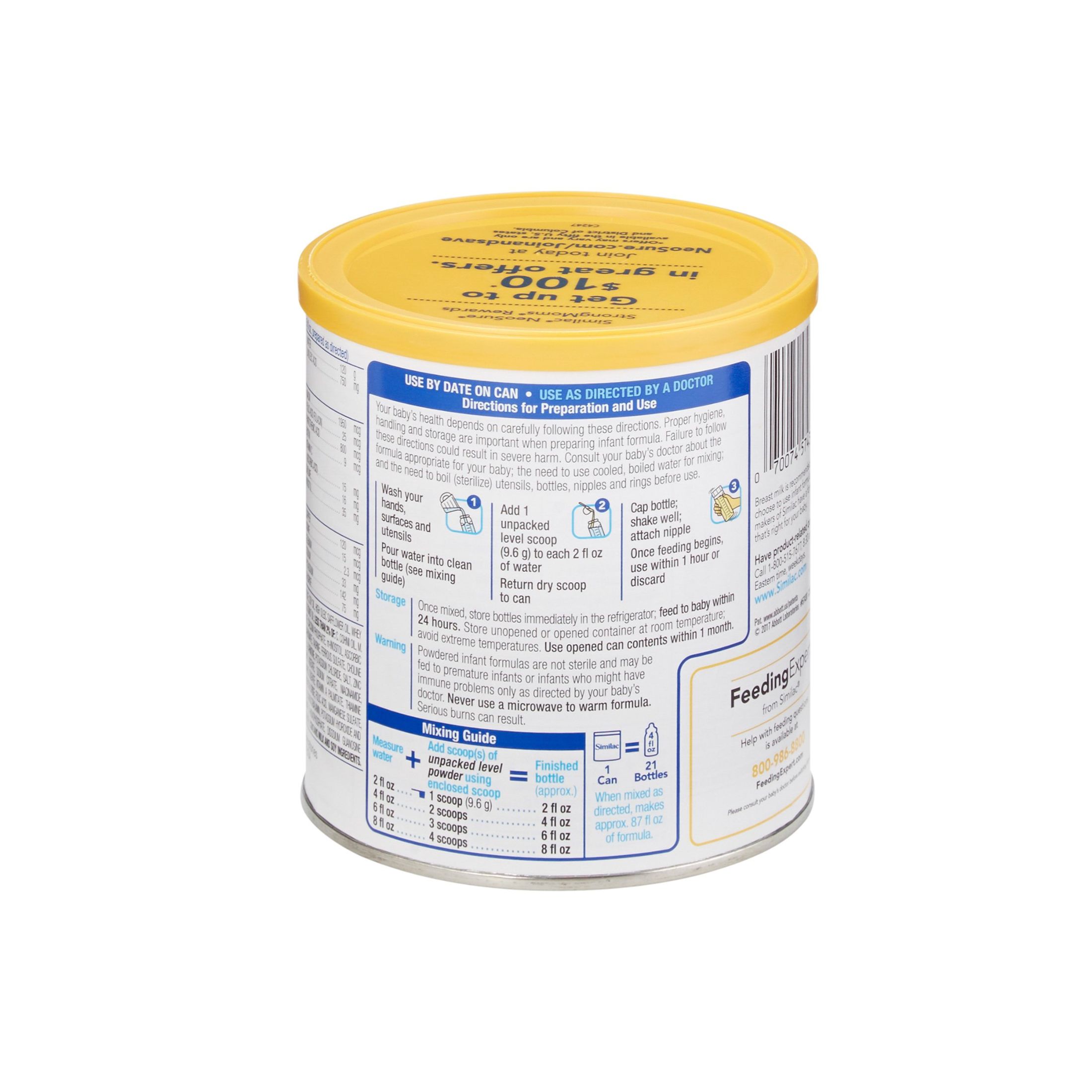 Similac Expert Care Neosure Infant Formula Powder, 13.1 Oz By Abbott Nutrition