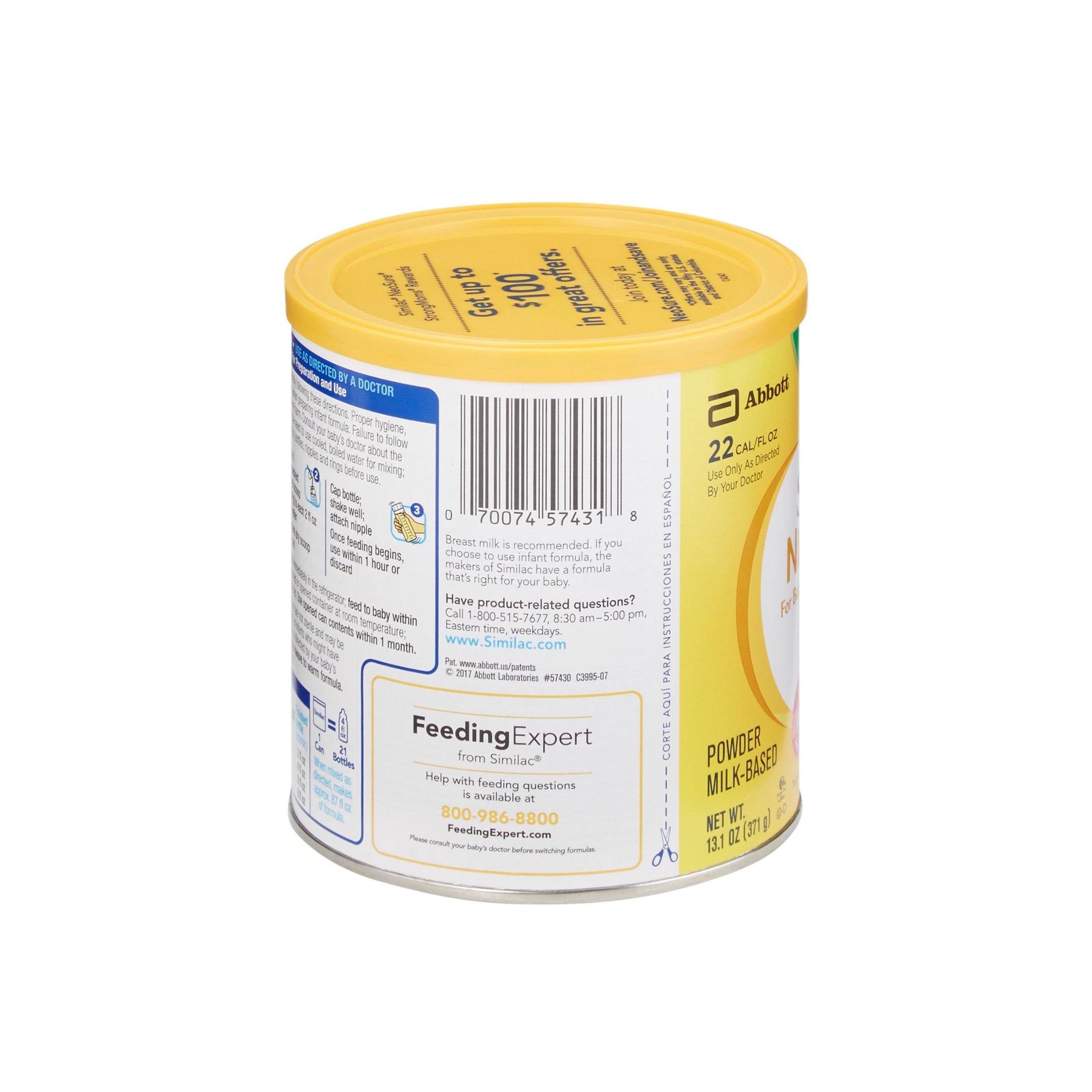 Similac Expert Care Neosure Infant Formula Powder, 13.1 Oz By Abbott Nutrition