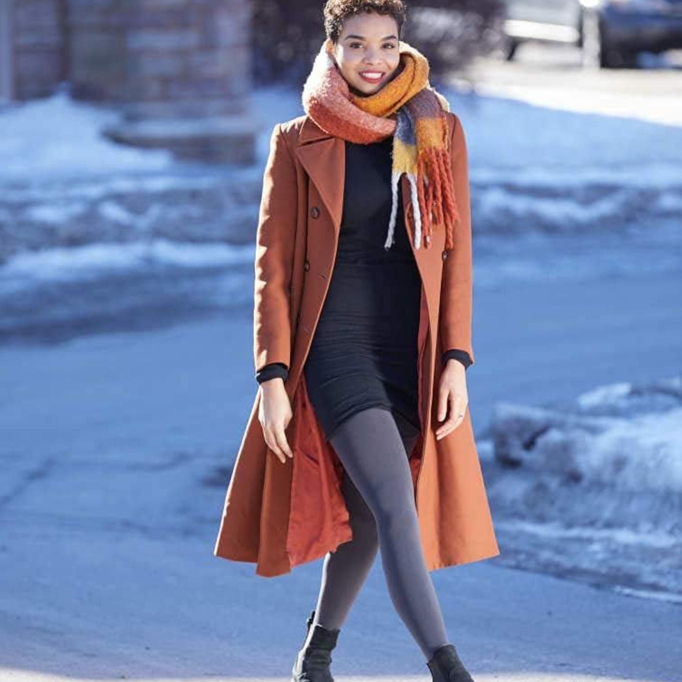 Sigvaris Style Soft Opaque Pantyhose 15-20mmHg, Closed Toe, Large-Short, Black - Pair Of 2