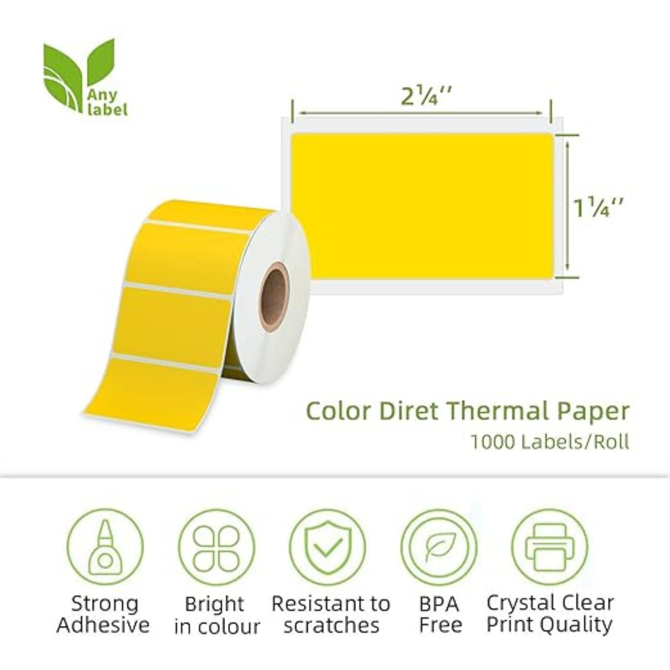 Label Dt/O X/Dt Ini Yellow 1X