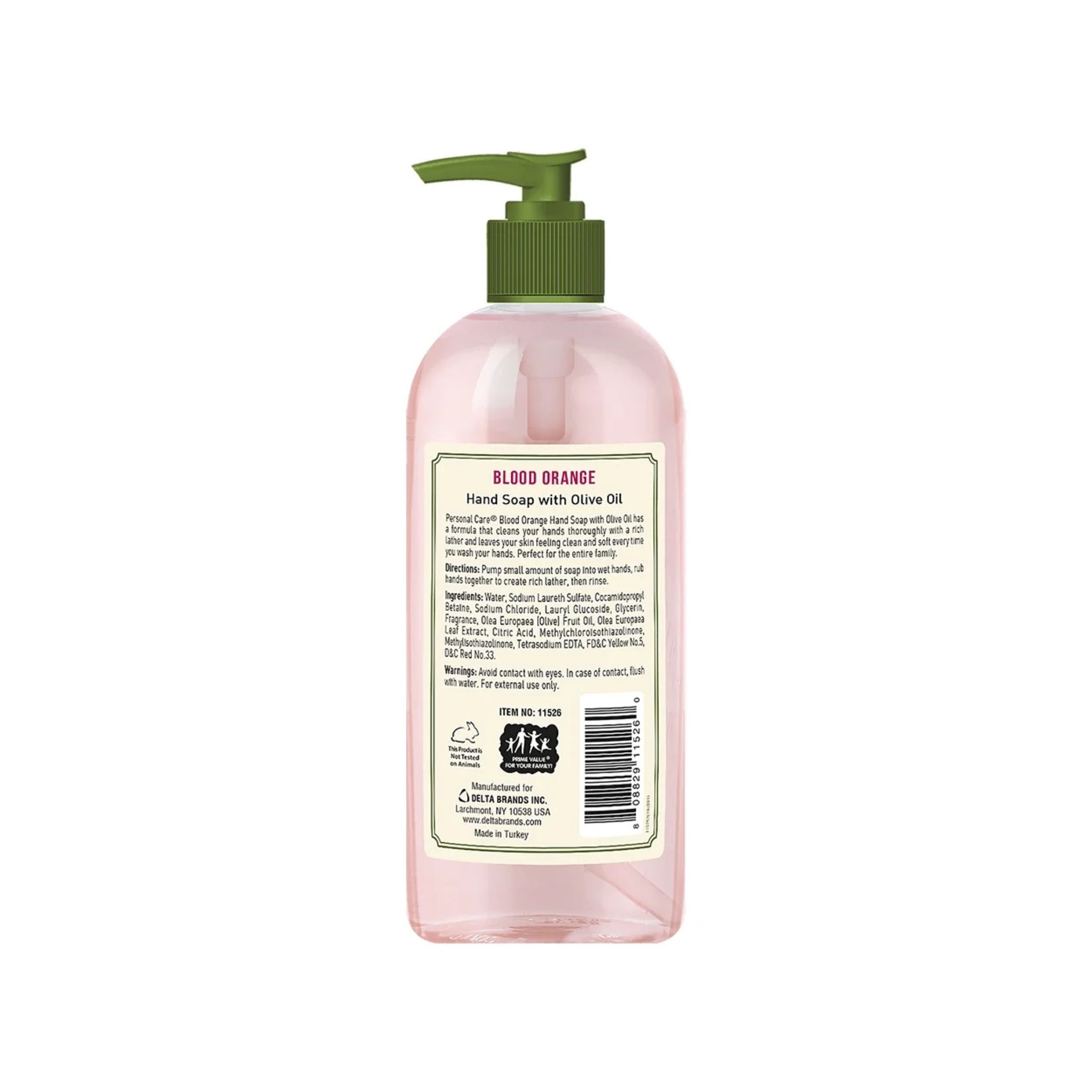 Personal Care Hand Soap W/ Olive Oil Blood Orange