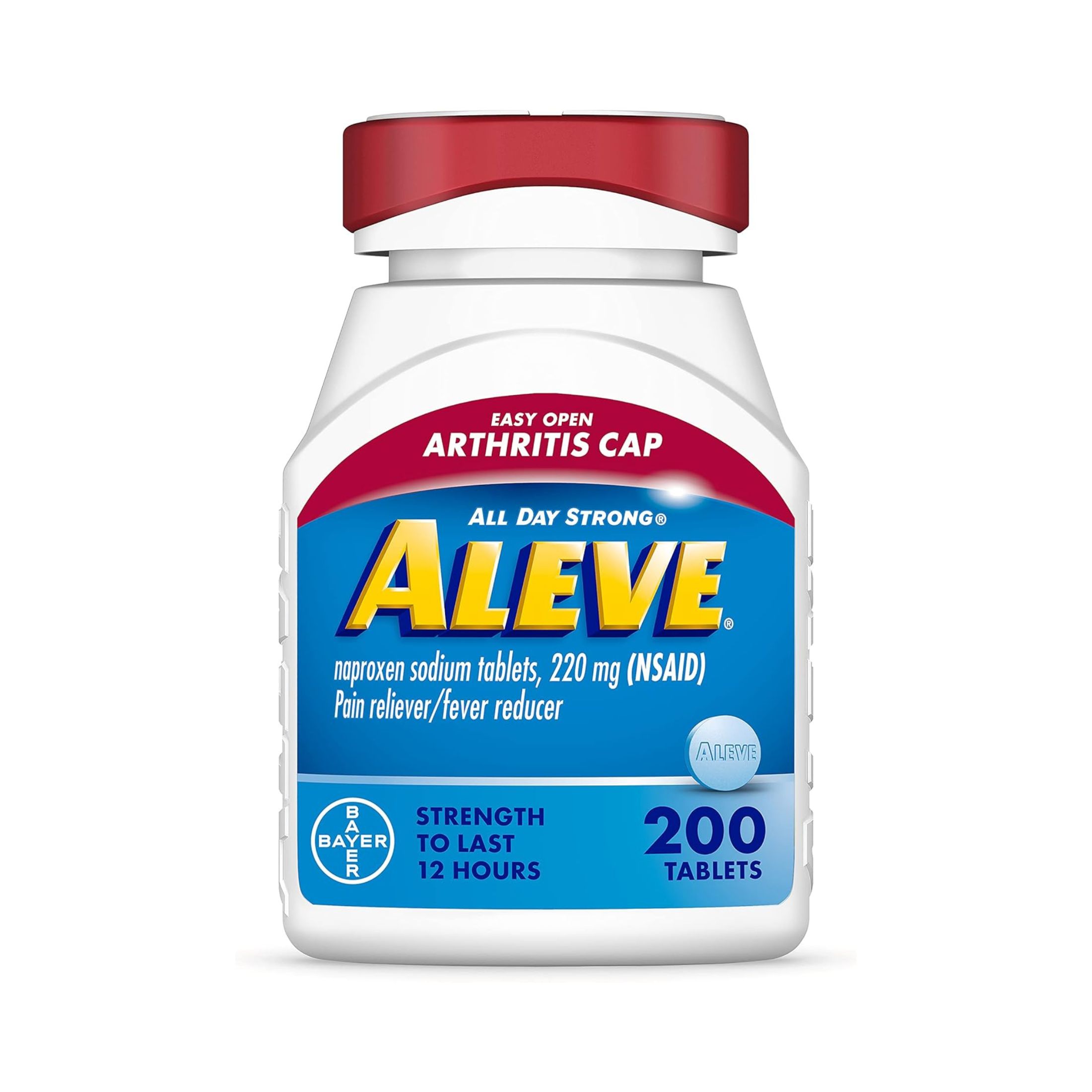 Aleve Easy Open Arthritis Cap Tablets, Pain Reliever