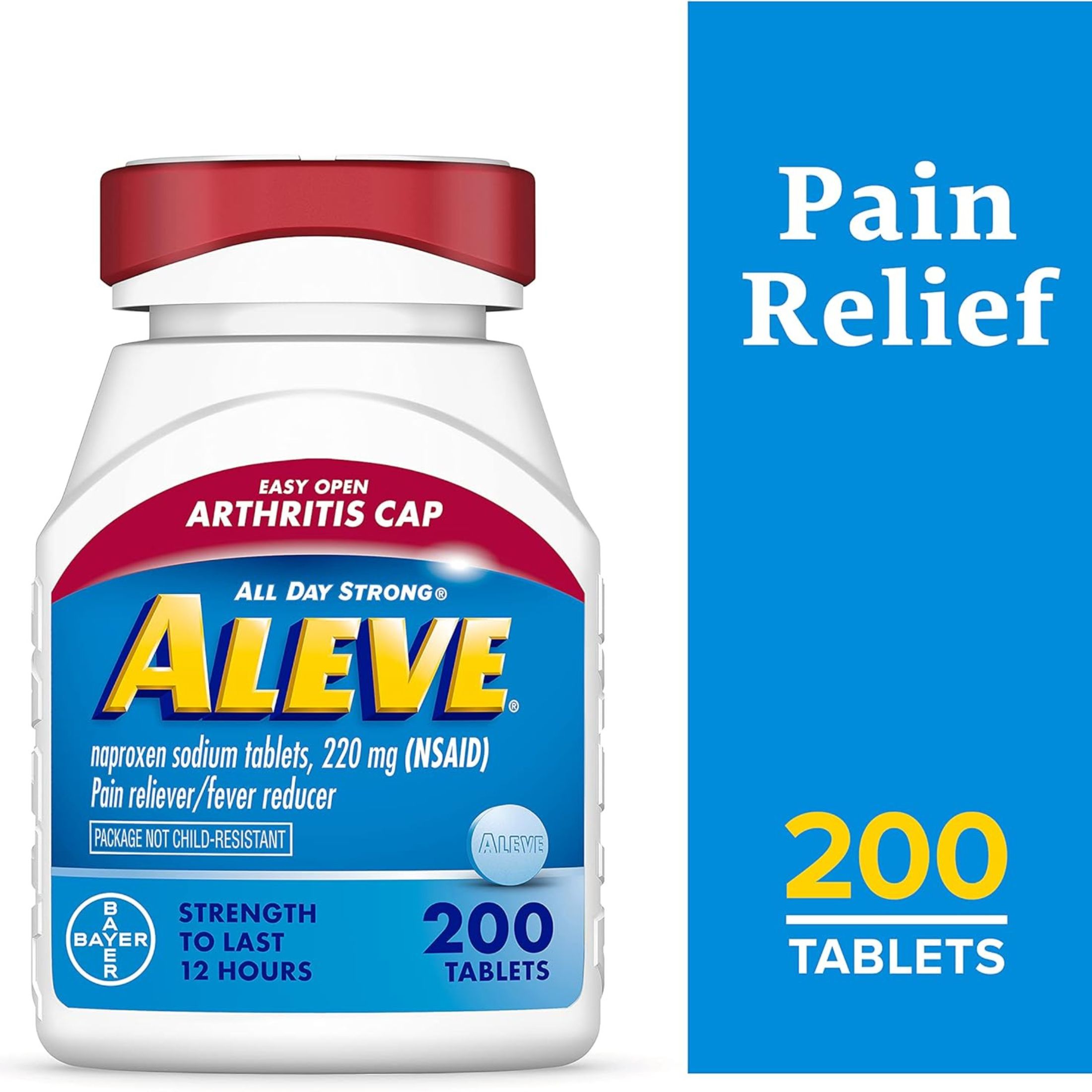 Aleve Easy Open Arthritis Cap Tablets, Pain Reliever