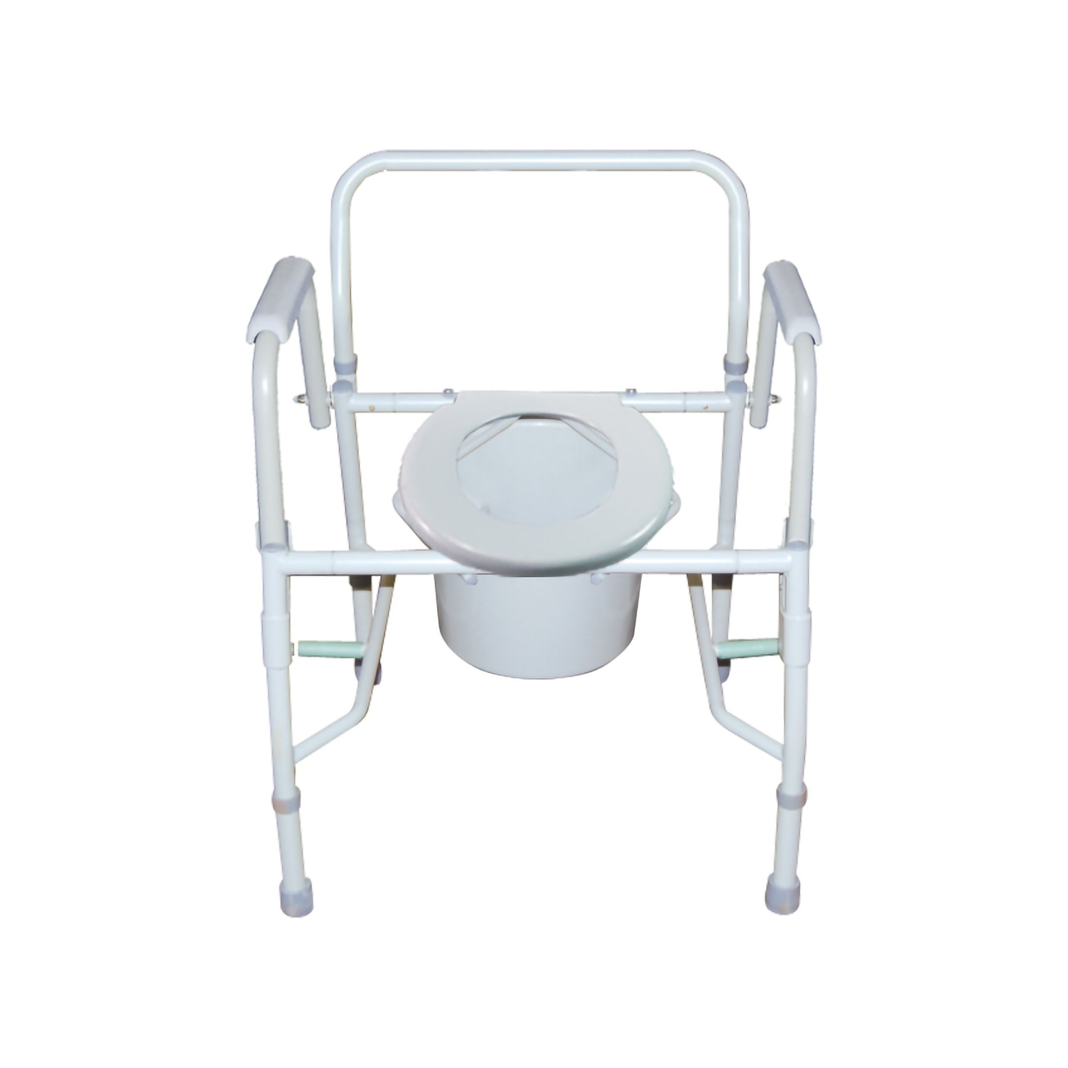 McKesson Commode Chair Drop Arms Steel Back Bar Up To 300 Lbs