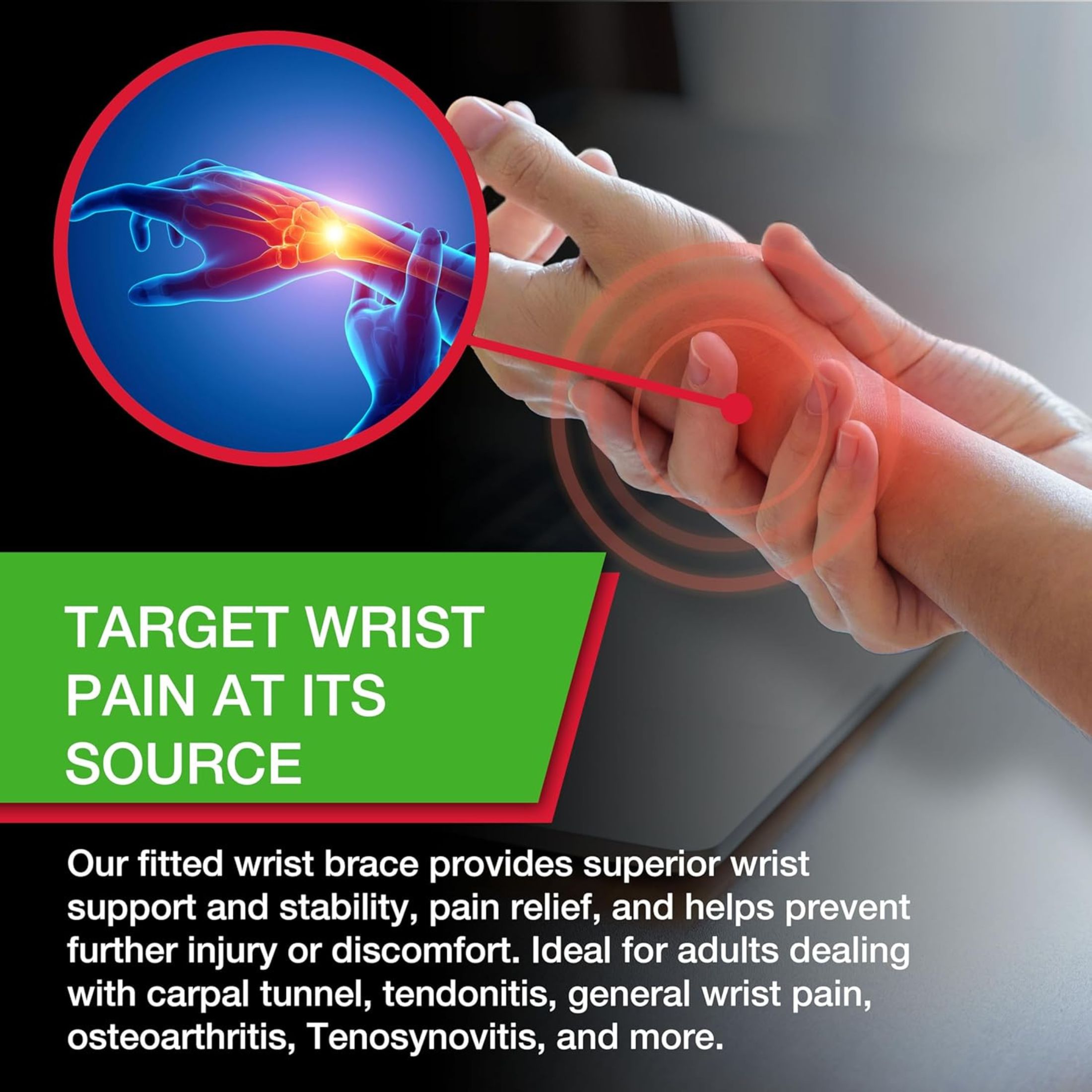 Wrist Fitted Right, Large, X-Mue 86273