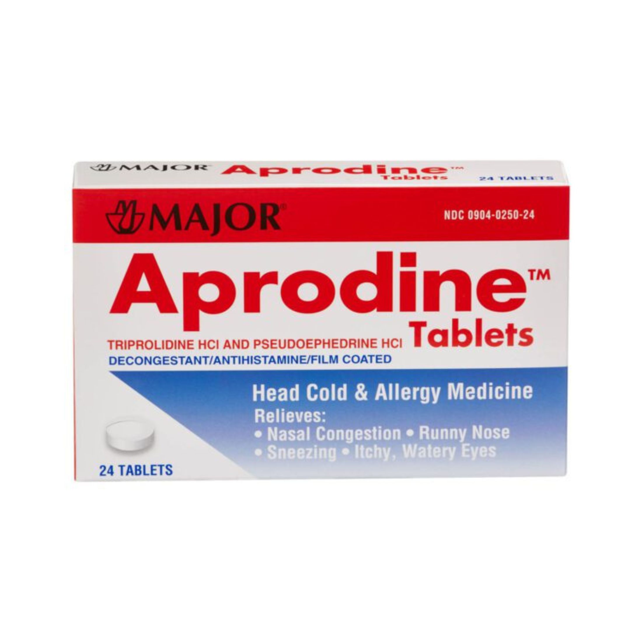 Major Pharmaceutical Aprodine Tb 60 2.5 Mg
