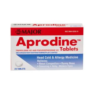 Major Pharmaceutical Aprodine Tb 60 2.5 Mg