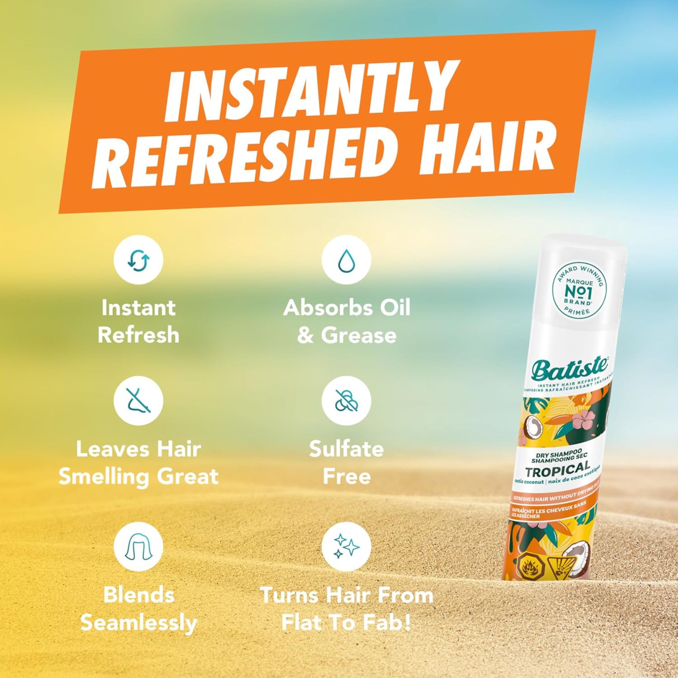 Basiste Batiste Dry Shampoo Tropical