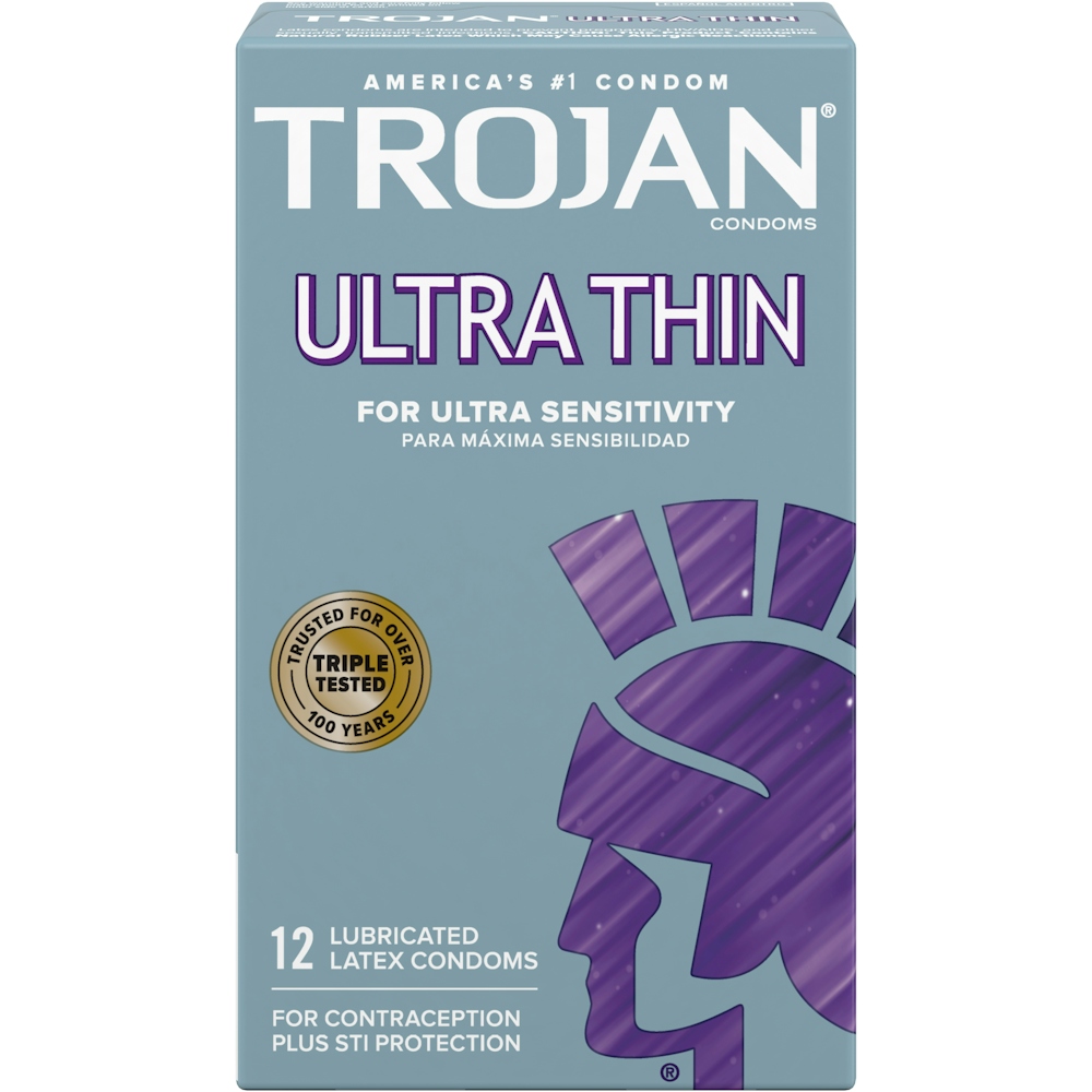 Trojan Ultra Thin Premium Lubricated Latex Condoms