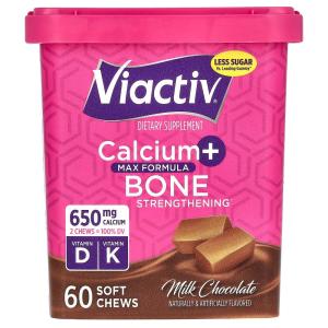Viactiv Soft Chews, Milk Chocolate, Calcium + Bone Strengthening