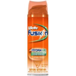 Gillette Hydra Fusion Ultra Sensitive Shave Gel For Men With Aloe Vera